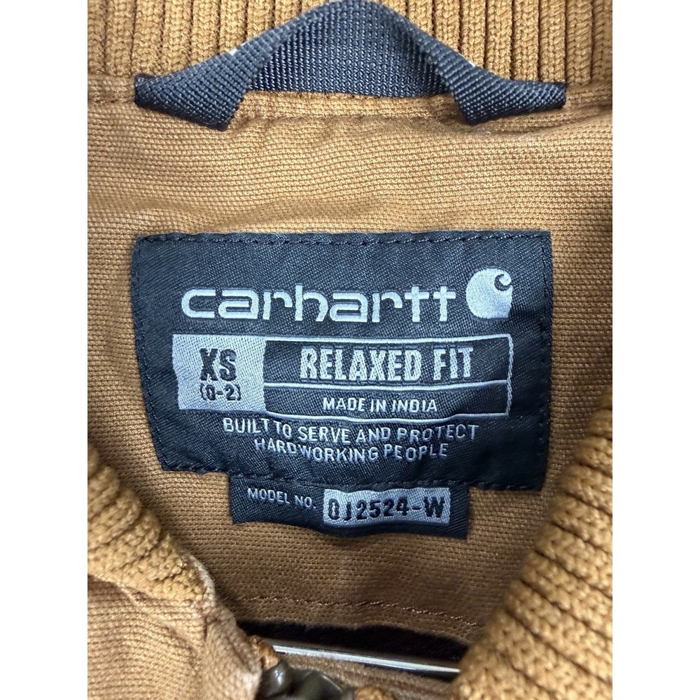 Carhartt Crawford Rugged Flex Jacket Womens XS Brown Full Zip 102524 - Picture 4 of 9
